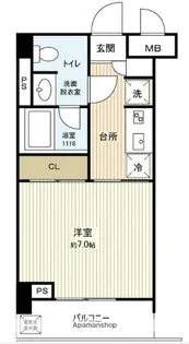 東京都江東区東陽1丁目【マンション】の間取り