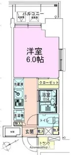 門前仲町レジデンス伍番館【2階】の間取り