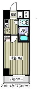 プライムアーバン住吉【8階】の間取り