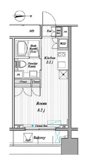レジディア錦糸町Ⅱ【3階】の間取り