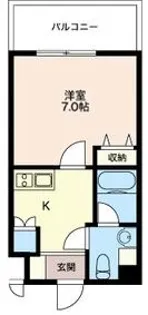 エスティメゾン亀戸【6階】の間取り