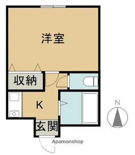 カーサ白河【1階】の間取り