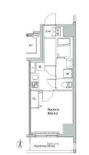 グランヴァン住吉駅前【7階】の間取り