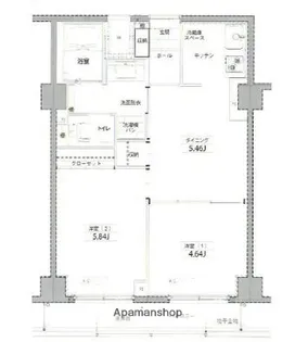 プラザ木場【2階】の間取り