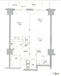 プラザ木場【7階】の間取り