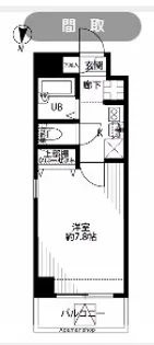 プレール・ドゥーク亀戸Ⅱ【6階】の間取り