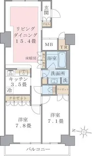 BRILLIA IST 東雲キャナルコート【13階】の間取り