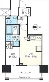 クレヴィア東陽町【9階】の間取り