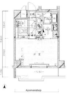 ルーブル亀戸天神前【2階】の間取り