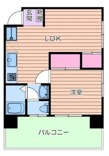 金栄ビル【6階】の間取り