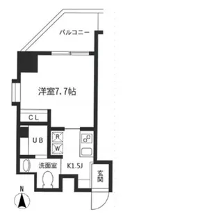 KDXレジデンス御徒町【11階】の間取り