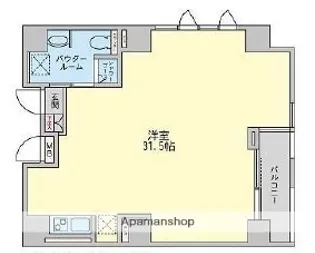 エグゼトゥール日本橋【10階】の間取り