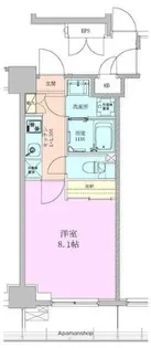 八丁堀レジデンス壱番館【6階】の間取り