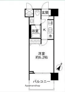 BLUROCK豊洲【407号室】の間取り
