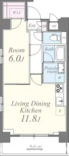 ライツ石原【7階】の間取り