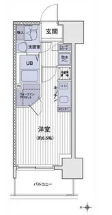 エスティメゾン大島【7階】の間取り