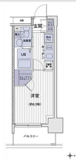 エスティメゾン大島【8階】の間取り