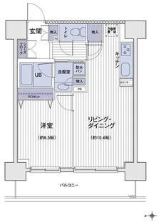 エスティメゾン大島【15階】の間取り