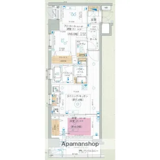 エステムプラザ凌雲閣【4階】の間取り
