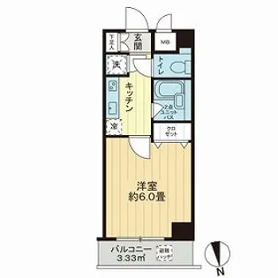 サンテミリオンお茶の水【7階】の間取り