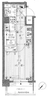 プレール・ドゥーク月島【2階】の間取り