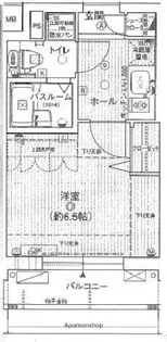 エステムプラザ日本橋【6階】の間取り