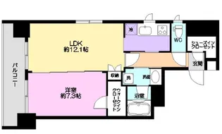 アリュージュ両国【2階】の間取り