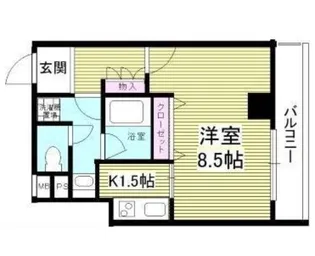 ライツェント石島【4階】の間取り