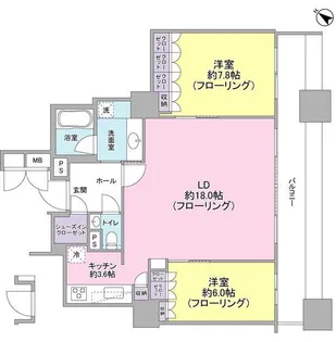 ガレリア グランデ【9階】の間取り