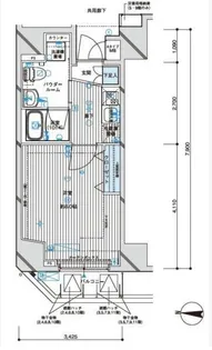 メインステージ亀戸Ⅳ【901号室号室】の間取り