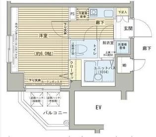 メインステージ日本橋馬喰町駅前【12階】の間取り