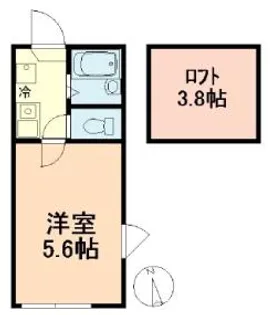 メイプルコート曳舟【1階】の間取り