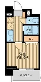 ジョイシティ住吉【6階】の間取り
