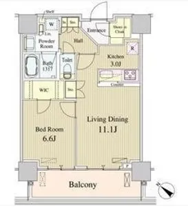 ルミレイス豊洲【15階】の間取り