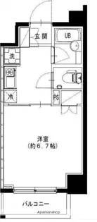 エテルノ両国【6階】の間取り