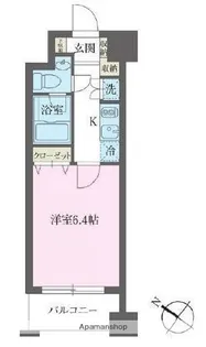 KDXレジデンス森下千歳【7階】の間取り