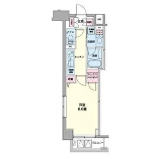 プライムアーバン日本橋浜町【2階】の間取り