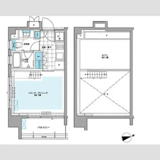 プライムアーバン芝浦LOFT【10階】の間取り