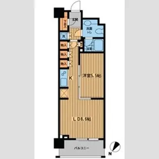 プライムアーバン日本橋横山町【8階】の間取り