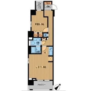 プライムアーバン日本橋横山町【10階】の間取り