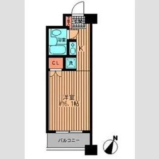 プライムアーバン勝どき【9階】の間取り
