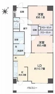 旭ビル21【7階】の間取り