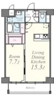 クレシェンテ月島【1階】の間取り