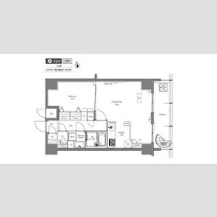 プラウドフラット隅田リバーサイド【4階】の間取り