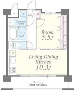 ヒルフォート常盤【6階】の間取り