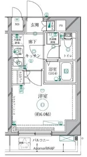 リクレイシア菊川【6階】の間取り