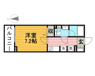 パークアクシス住吉【7階】の間取り