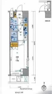 ジェノヴィア清澄白河グリーンヴェール【8階】の間取り
