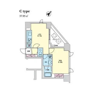 エコロジー柳橋レジデンス【6階】の間取り