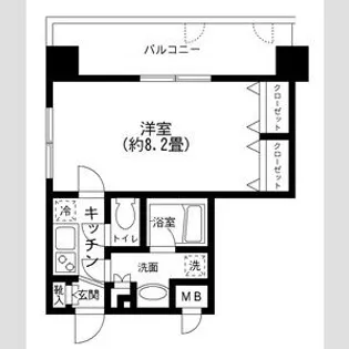 プライムアーバン田町【6階】の間取り